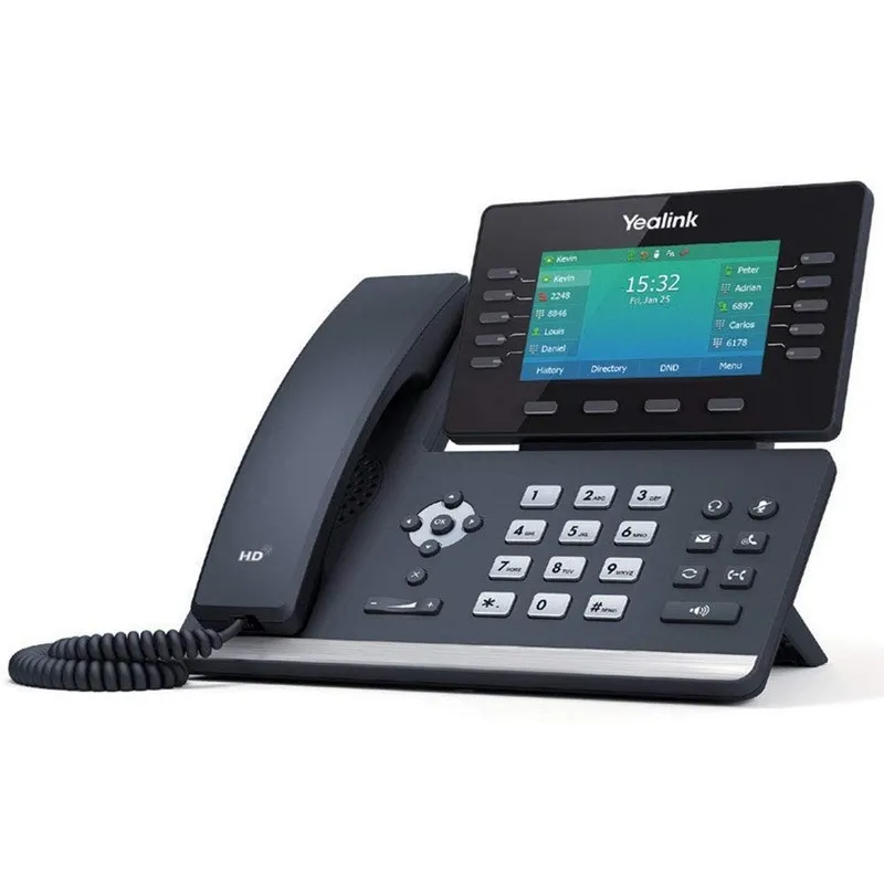 IP-телефон Yealink SIP-T54W VoIP Phone WiFi 16 Line Gigabit PoE USB Black
