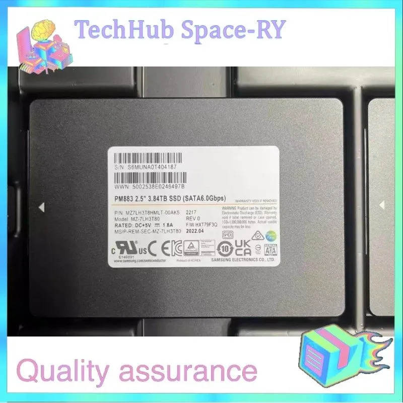 SSD-накопитель Samsung PM883 3.84TB SATA 6.0Gbps SSD Solid State Drives Product 