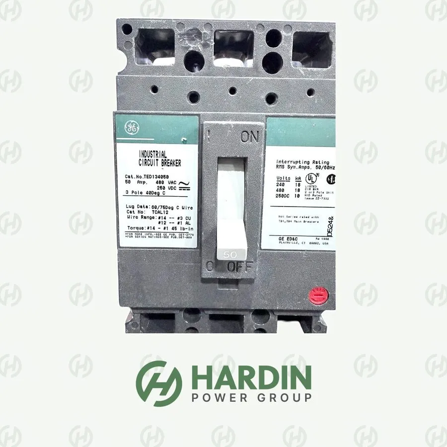 Автоматический выключатель GE TED134050 50A 3-Pole 480V AC E-Frame Circuit Break