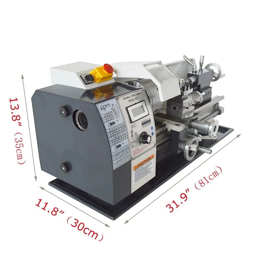 Оборудование ЧПУ Desktop Inch Precision Instrument Metal Bench Lathe 110V 1100W 