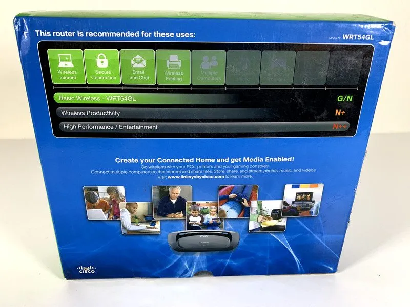 Маршрутизатор Cisco Linksys Wireless-G Broadband Router WRT54GL