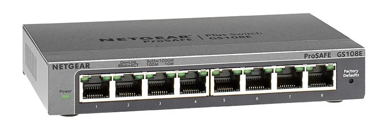 Коммутатор Netgear GS108T-300NAS 8-Port Gigabit Ethernet Smart Managed Pro Switc
