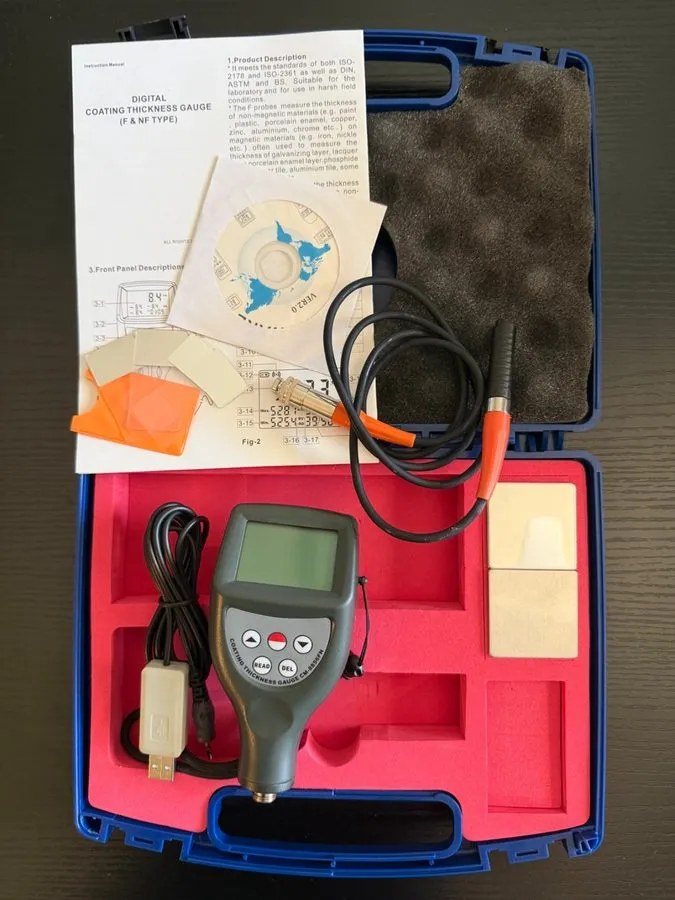 Толщиномер NF Paint Coating Thickness Gauge Meter 0~1250µm 0~50mil Range CM-8856 — фото лота 2