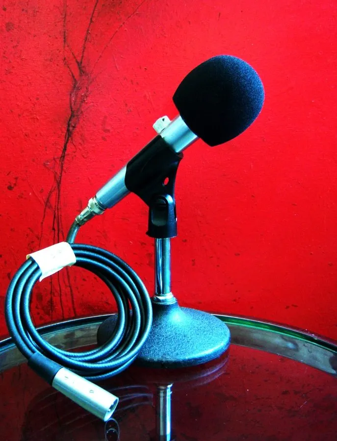 Микрофон Vintage 1970's Shure PE585V / 585SA Dynamic cardioid microphone Hi Z w