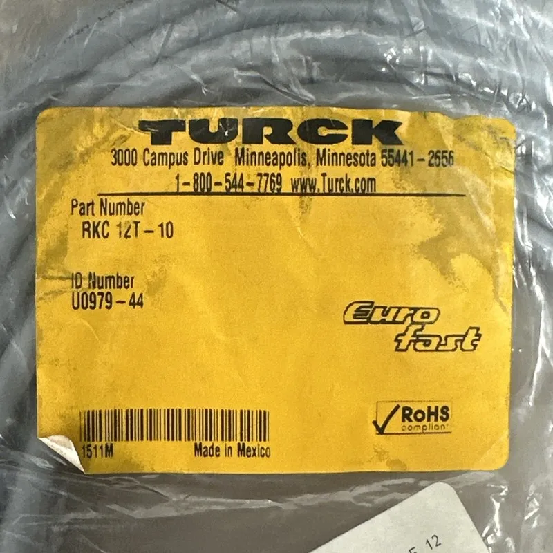 Соединительный кабель Turck RK 12T-20 Cordset M12 Female Straight, 12 Wire, 20m