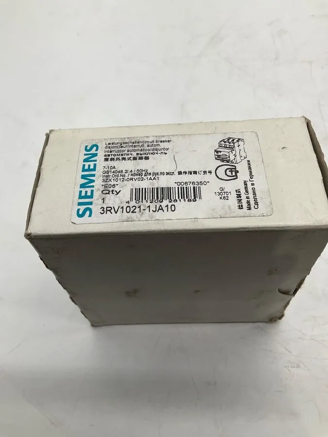 Автоматический выключатель Siemens 3RV1021-1JA10 Motor Protection Circuit Breake