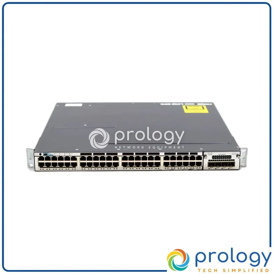 Коммутатор Cisco WS-C3750X-48P-E 3750X 48 port POE IP service switch. 90 Day's
