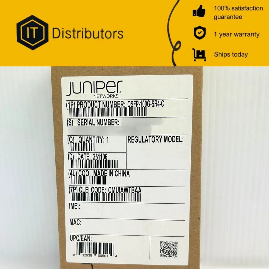 Трансивер Juniper QSFP-100G-SR4-C
