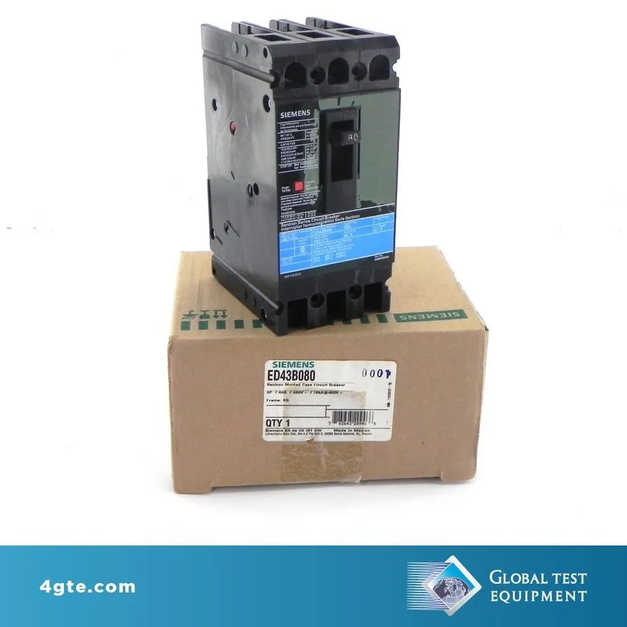 Автоматический выключатель Siemens Sentron ED43B080 Circuit Breaker 80A 3-Pole 4
