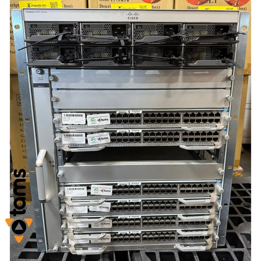 Коммутатор Cisco C9400-LC-48U Catalyst 9400 Series 48 Port UPoE Gigabit RJ45 Ful