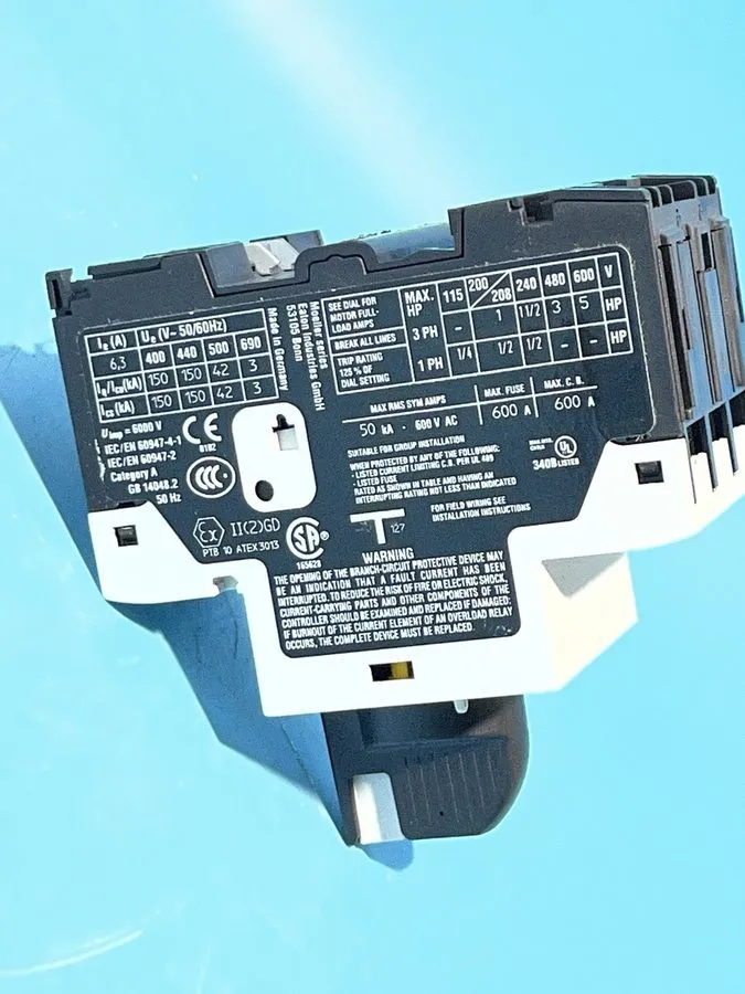 Автоматический выключатель Eaton PKZM0-6.3 Motor Protection Circuit Breaker XTPR — фото лота 2