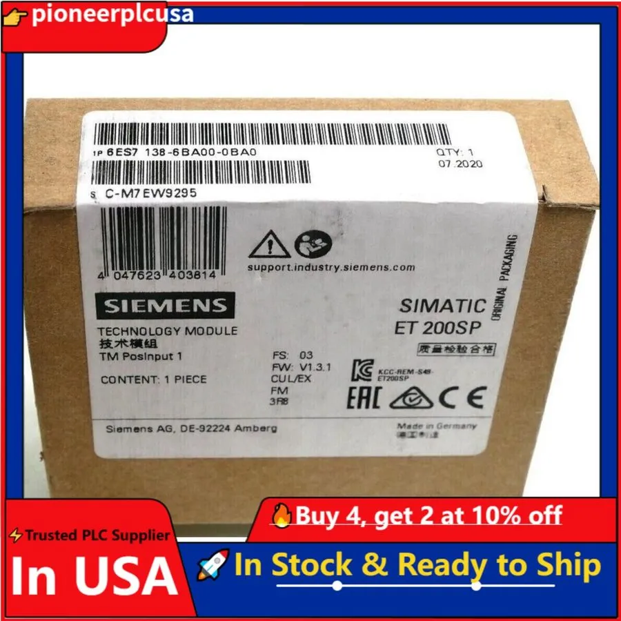 Модуль ввода-вывода Siemens SIMATIC ET 200SP 6ES7138-6BA00-0BA0