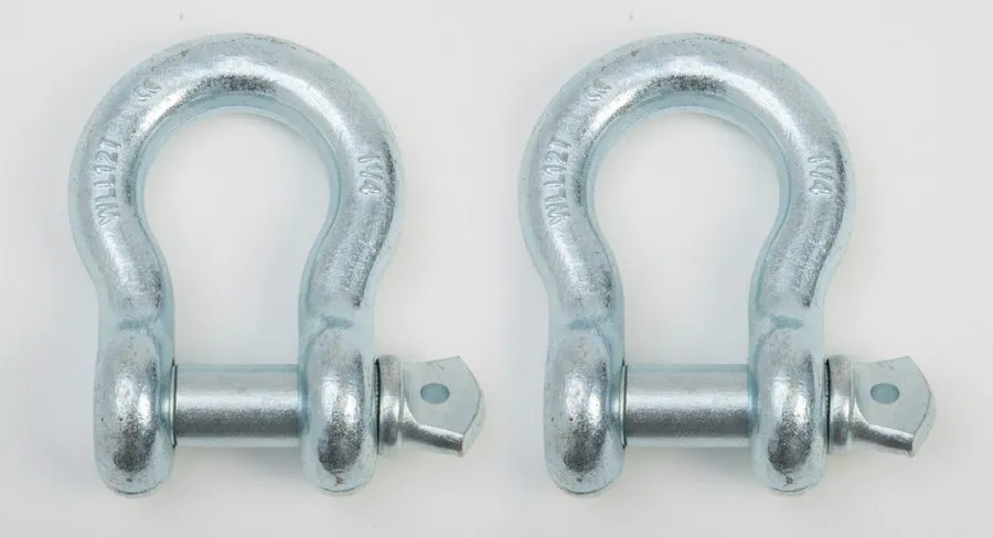 Такелажная скоба 2x Bow Shackles 1 1/4" w Screw Clevis Pin Rigging Lift Crane 12