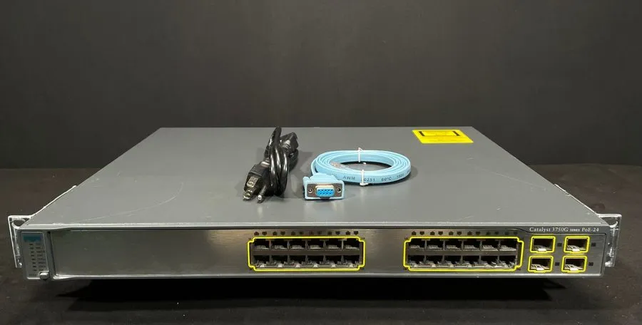 Коммутатор Cisco WS-C3750G-24PS-S Catalyst 3750G 24 Port PoE Gigabit Switch