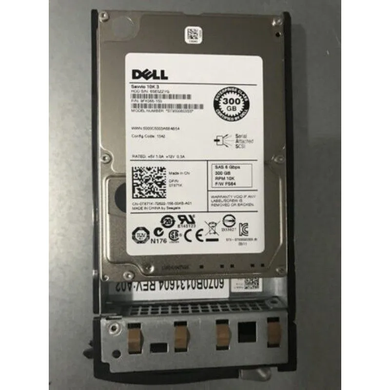 Сервер Dell 300GB SAS 2.5 Inch 10K ST9300603SS Server Hard Disk D/PN: 0T871K