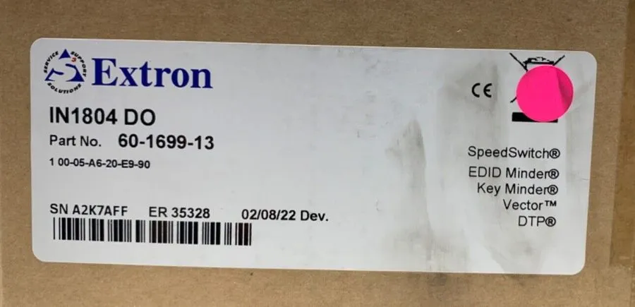 Видеокоммутатор Extron IN1804 DO Scaler Presentation Switcher (60-1699-13)