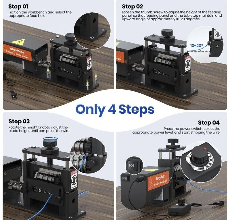 Станок для зачистки проводов Automatic Wire Stripping Machine 6 Channels & 5 Car — фото лота 4