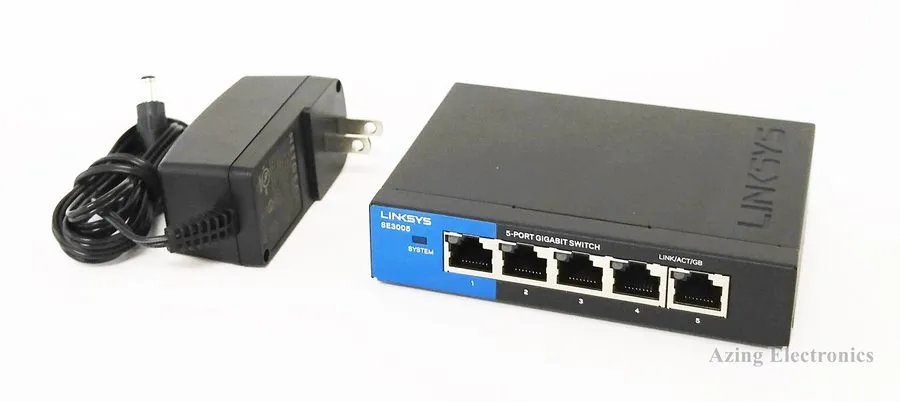 Коммутатор Linksys 5 Port Gigabit Ethernet Switch SE3005 V2
