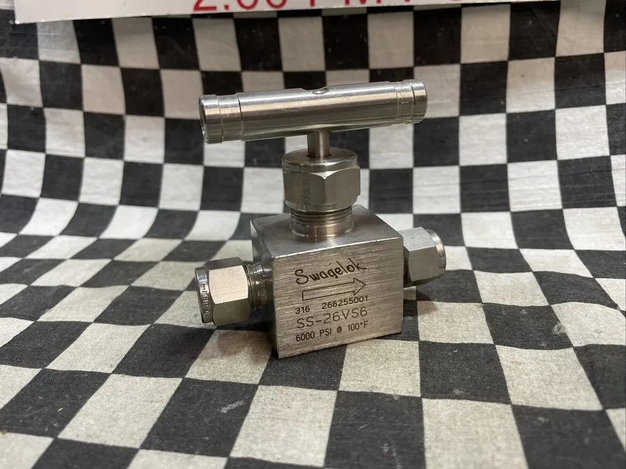 Клапан SWAGELOK/WHITEY, SS-26VS6, SST, 3/8" NEEDLE VALVE, 6000PSI @ 100 F