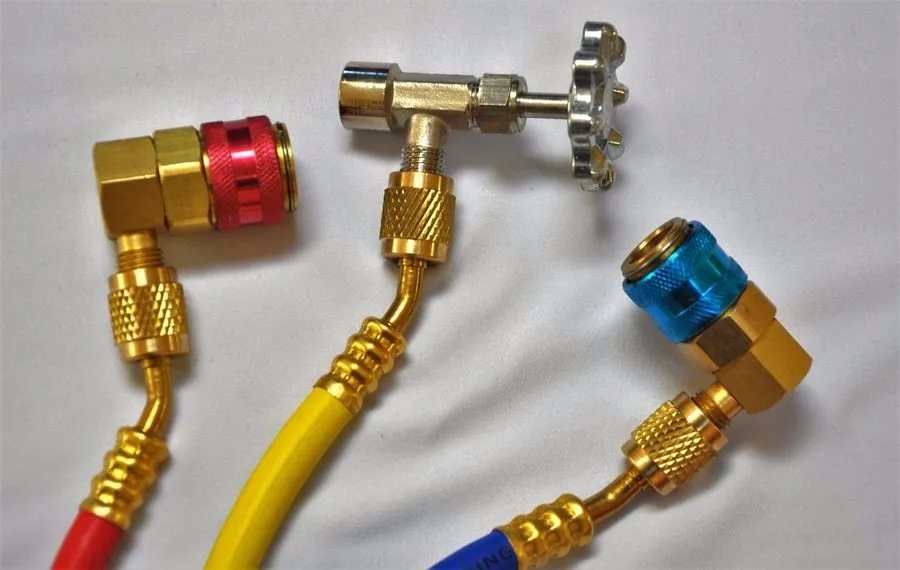 Манометрический коллектор HVAC Kit:Manifold Gauge+5ft Hose Set R22+Car Quick Sna — фото лота 1