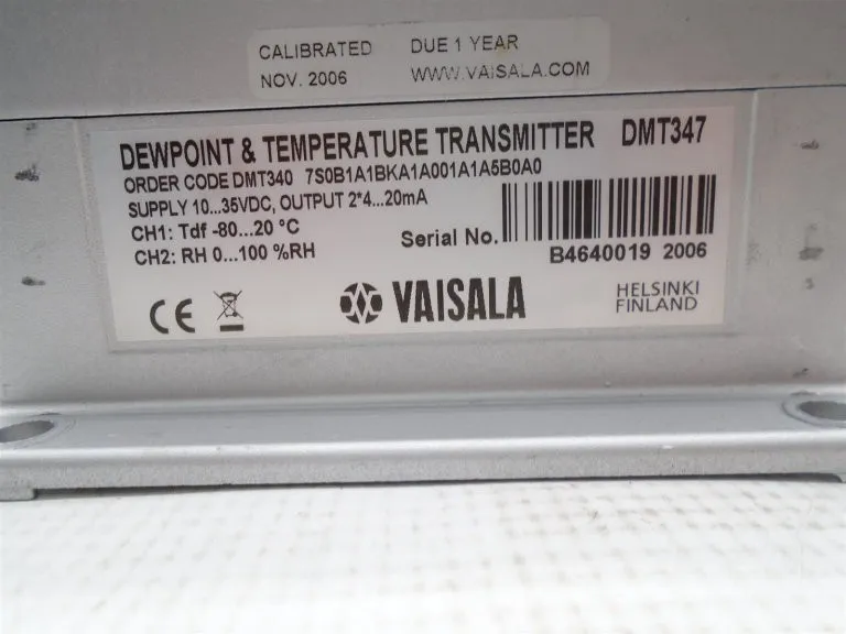 Датчик температуры Vaisala DMT347 Dewpoint & Temperature Transmitter ( )