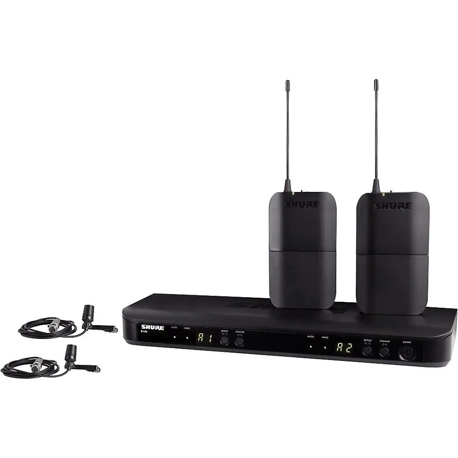 Микрофон Shure BLX188 DUAL Lavalier System with CVL Lavalier microphone Band H11 — фото лота 1