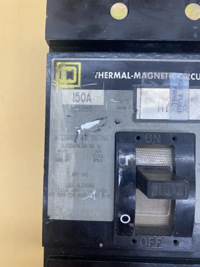 Автоматический выключатель Square D I-line KC34150 150A 3p 480V Circuit Breaker 