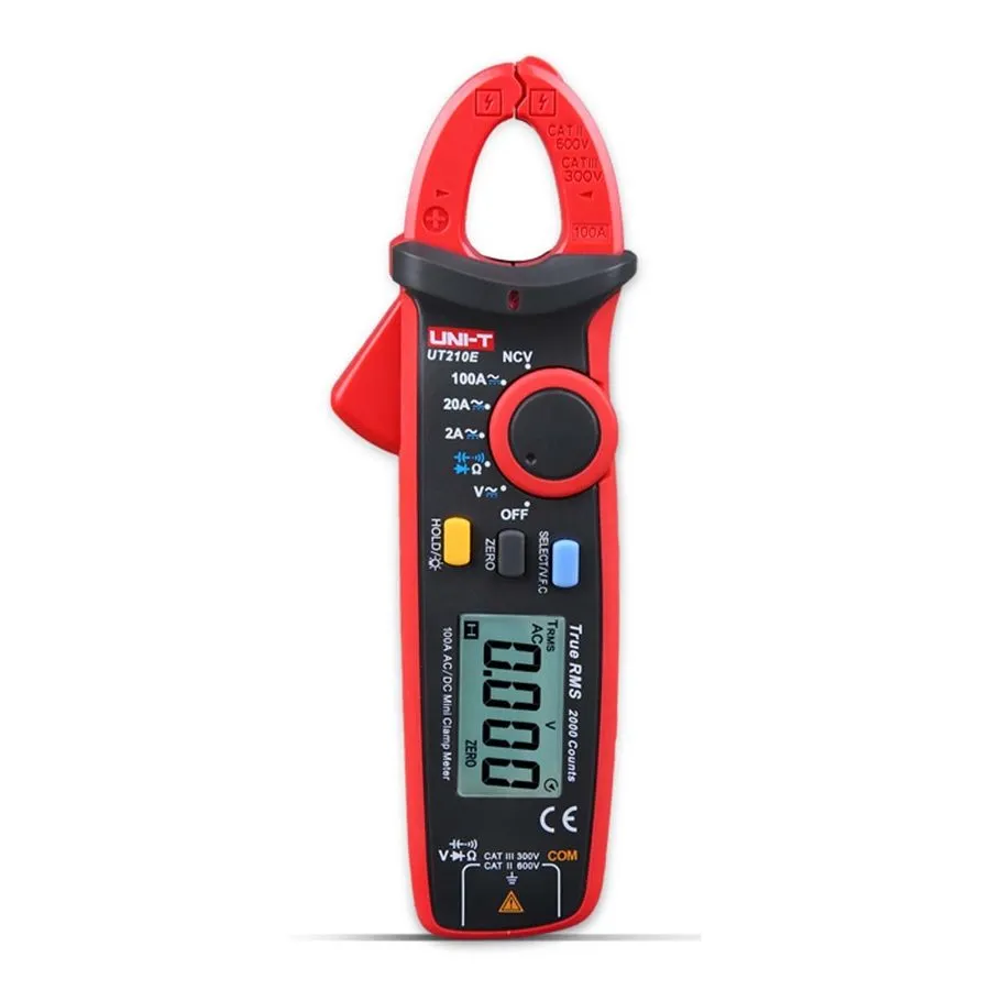 Мультиметр UNI-T Digital UT210E 100A 600V AC DC Clamp meter Multimeter True RMS  — фото лота 1