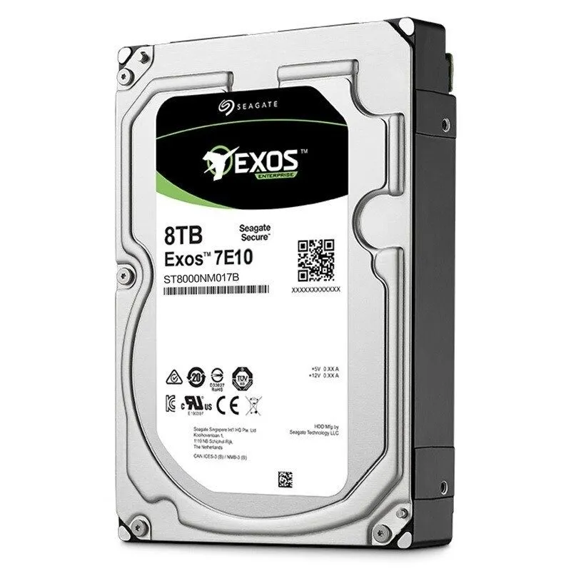 Жёсткий диск ST8000NM017B Seagate Exos 7E10 8TB 3.5" SATA 7200RPM 6Gb/s 256MB Ha