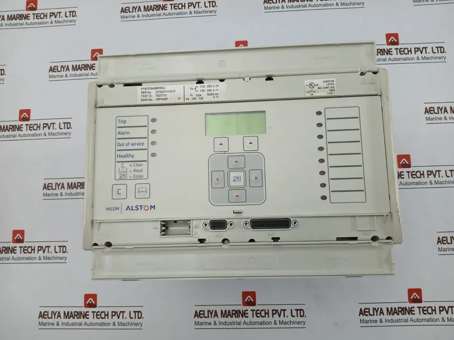 Реле защиты Alstom P143316A6M0500J Micom Feeder Protection Relay 100-120V 50/60H — фото лота 1