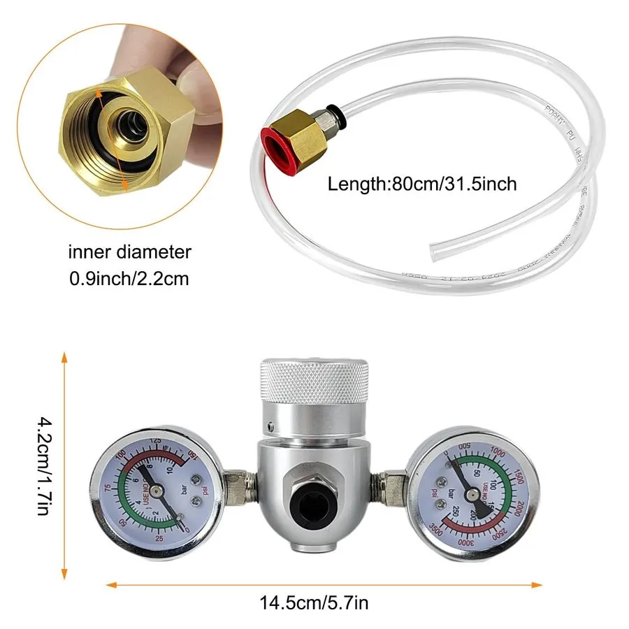 Клапан Whipped Cream Charger Pressure Regulator Valve, для 0.95L/580G Tank, for 