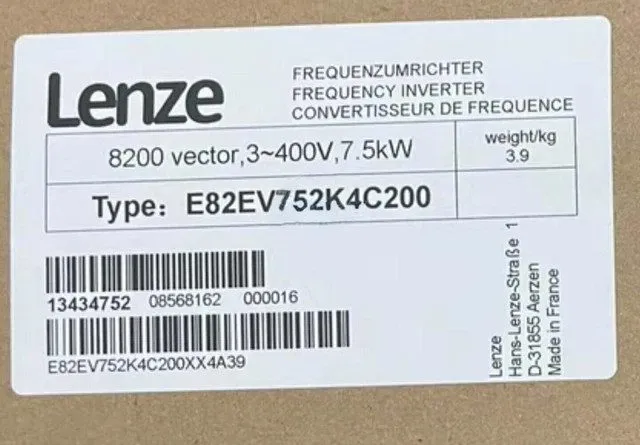 Частотный преобразователь LENZE E82EV752K4C200 Inverter Drive E82EV752_4C200