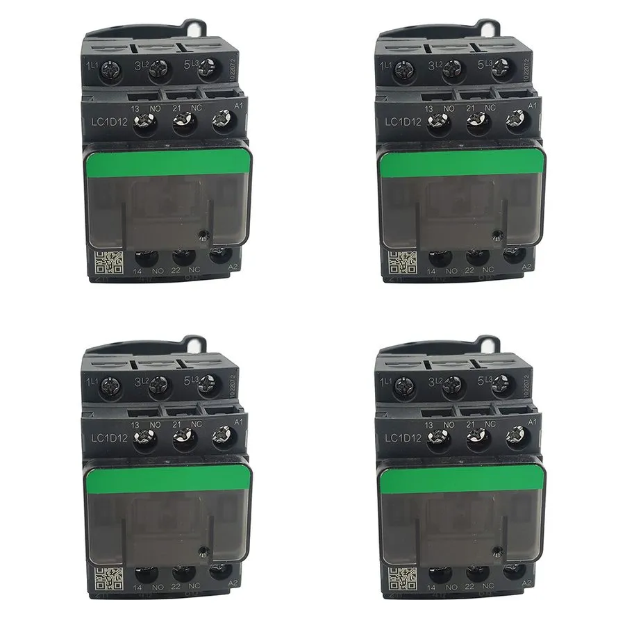 Контактор LC1D12E7 Contactor: 3 Pole NO x3 Auxiliary Contactors: NO+NC 48VAC 12A