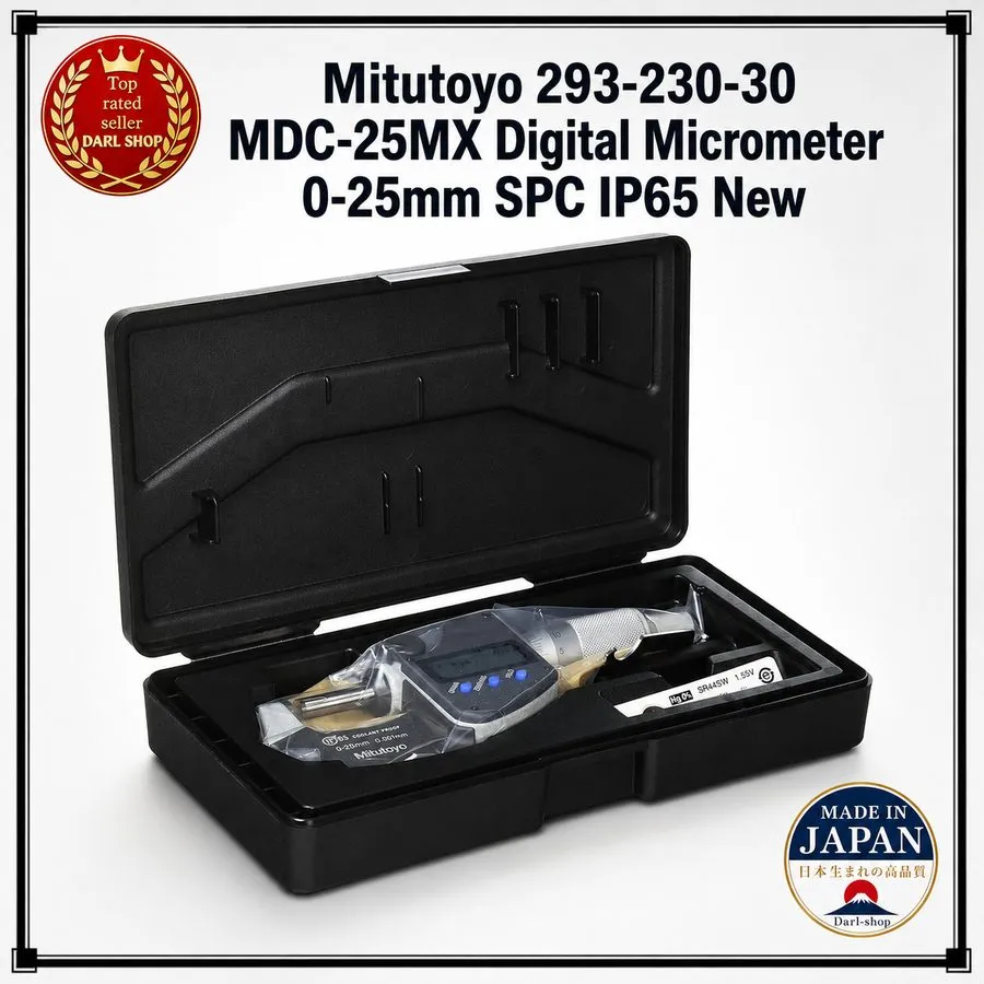 Микрометр Mitutoyo 293-230-30 MDC-25MX 0-25mm 0.001mm IP65 Digital Outside Micro