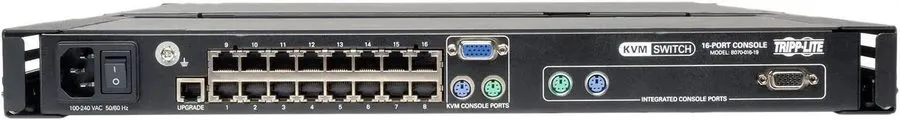 KVM-переключатель Tripp Lite 16-Port Rack Console Cat5 KVM 19" LCD 1+1 B070-016-