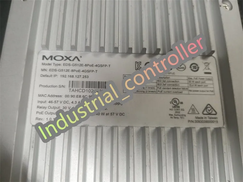 IIoT-устройство Moxa EDS-G512E-8PoE-4GSFP Ethernet Switch