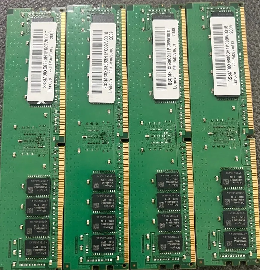 Модуль памяти Samsung 16GB 2RX8 PC4-3200AA-RE2-12 DDR4 3200 ECC RDIMM Server Wor — фото лота 1