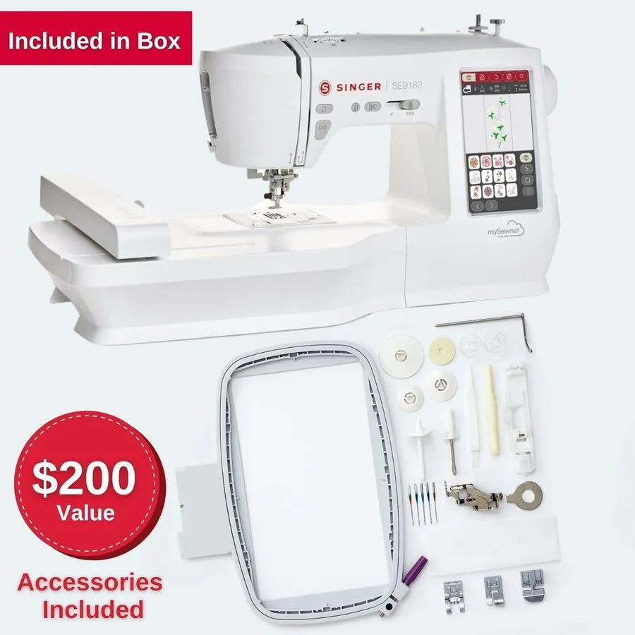 Оборудование рекламного производства Singer SE9180 Sewing & 5x7 Wi-Fi &USB Embro — фото лота 1