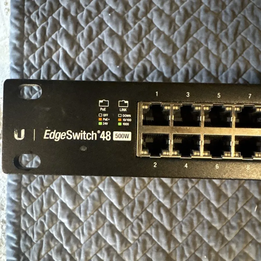 Коммутатор Ubiquiti ES-48-500W Edgeswitch 48-Ports PoE GigaBit Ethernet 1U Switc