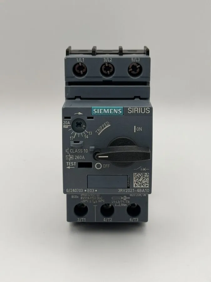 Автоматический выключатель Siemens Circuit Breaker 3RV2021-4BA10 Motor Protectio