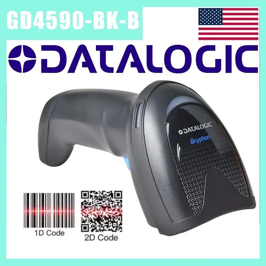 Сканер штрих-кода Datalogic 1D 2D Gryphon GD4590-BK-B Handheld USB Barcode Scann