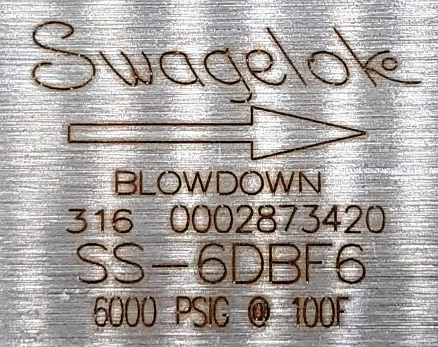 Клапан Swagelok Blowdown Needle Valve SS-6DBF6 3/8" FEMALE NPT