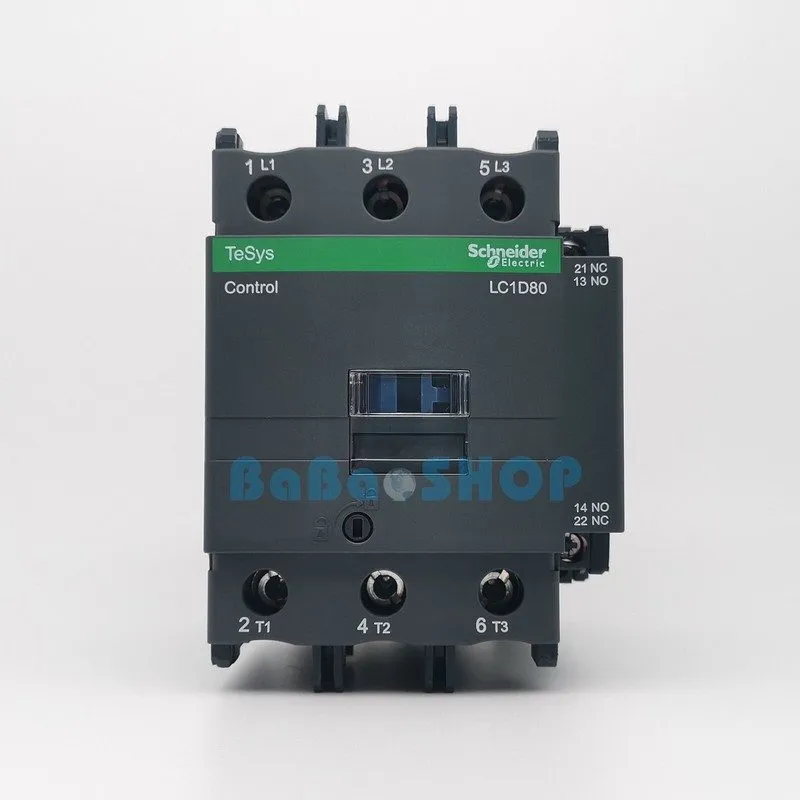 Контактор LC1D80B7 IEC Contactor, TeSys Deca, Nonreversing, 80A, 60HP at 480VAC