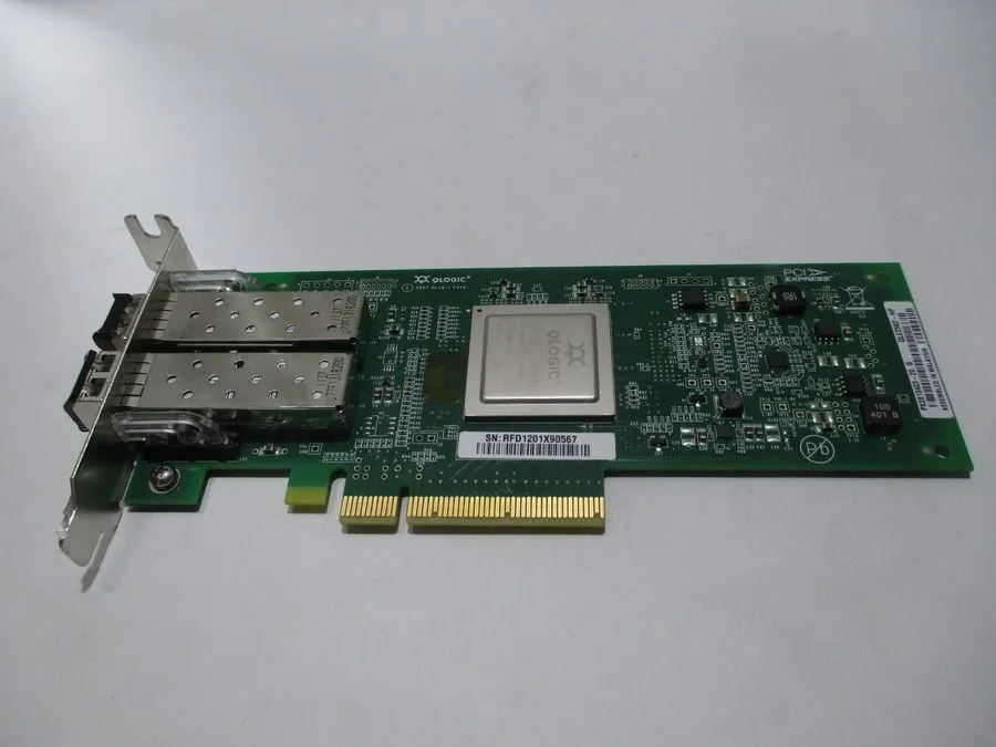 Трансивер HP AJ764-63002 QLogic QLE2562-HP PCIe 8GB FC HBA 489191-00 2x SFP