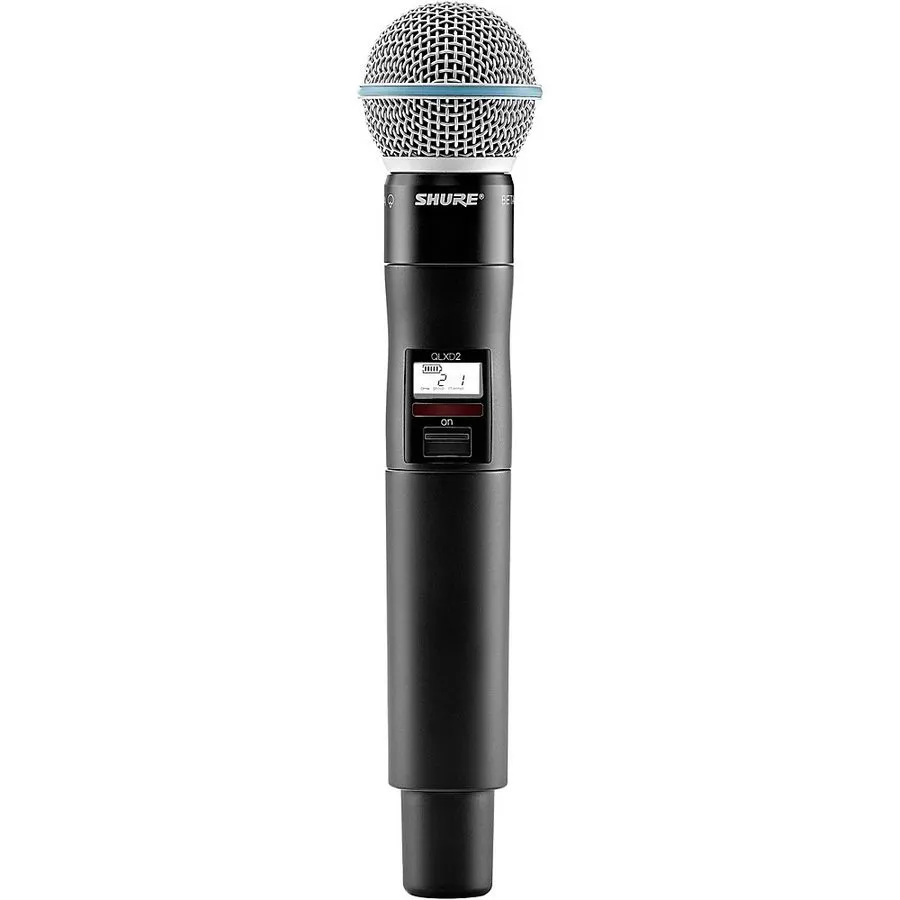 Радиосистема Shure QLXD2/BETA58A Wireless Handheld Microphone Transmitter V50 Ba — фото лота 1