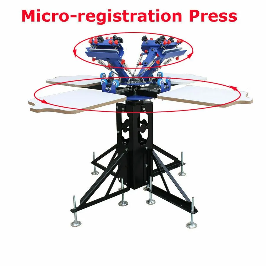 Оборудование рекламного производства TechTongda 4 Color 4 Station Screen Printin — фото лота 1