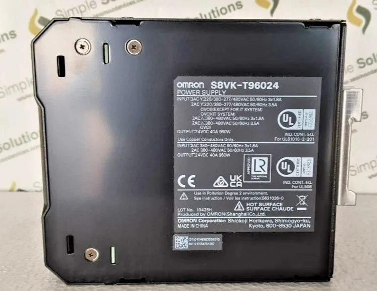 Блок питания Omron S8VK-T96024 DIN Rail Switching Power Supply Module 380/480V A