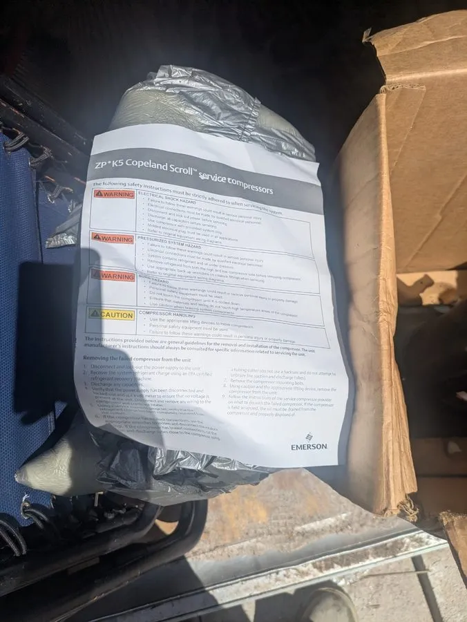 Компрессор Emerson Copeland Scroll AC Compressor ZP20K5EPFV830 G2U
