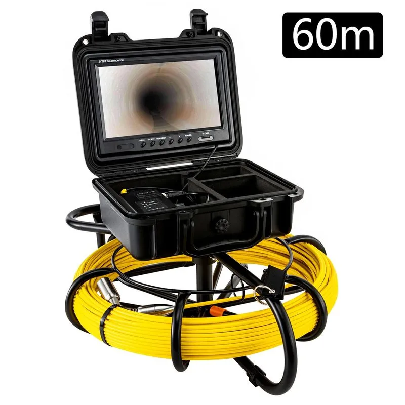 Камера для телеинспекции труб 100-300ft Pipe Inspection Camera HD 1200 TVL Drain — фото лота 3