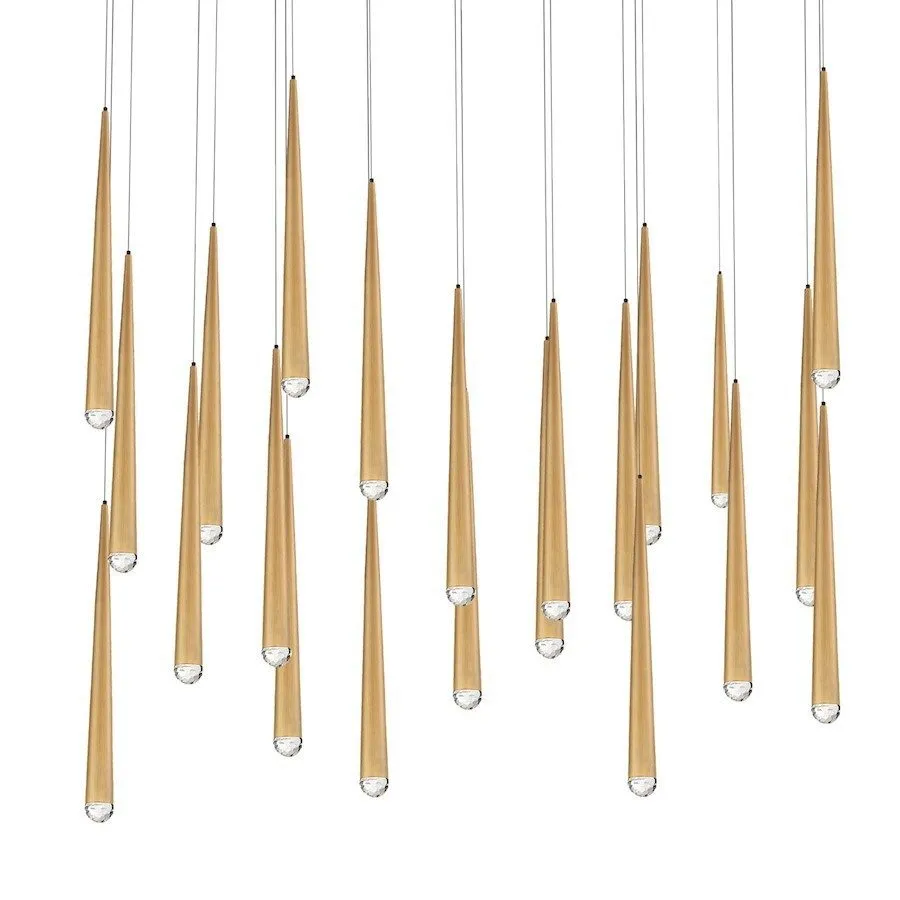 Электронный компонент Modern Forms Cascade LED 23Lt Etched Linear Pendant/3500K,